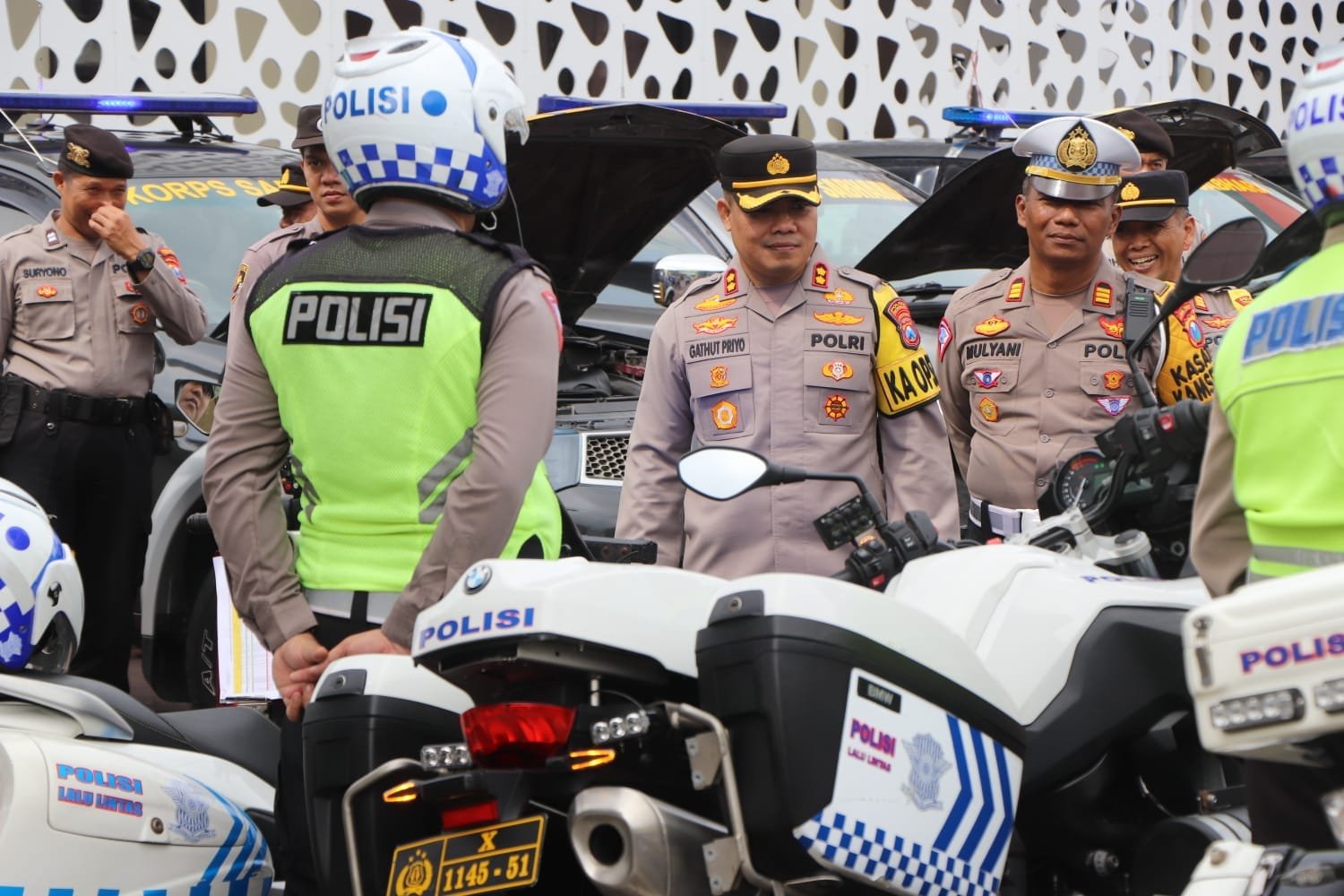 Polres Trenggalek gelar Apel Ranmor dan Almatsus dalam rangka persiapan pengamanan pesta demokrasi Pilkada 2024