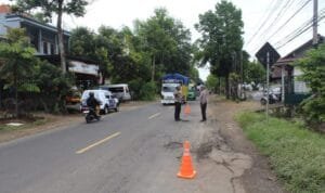 Polres Trenggalek Lakukan Pengecekan Ruas Jalan Nasional